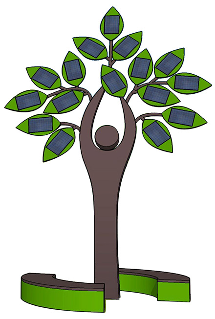 Экологическая арт-композиция «Солнечное дерево»